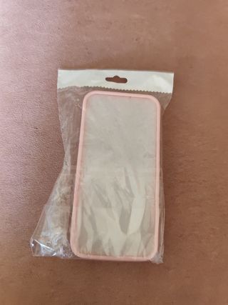 Funda iPhone 12 Mini Rosa Transparente