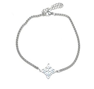 PRECIOSA PULSERA DE NUDO DE BRUJA EN ACERO