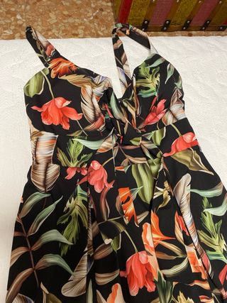 Mono largo estampado floral