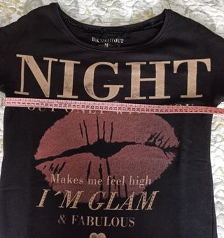 Jersey Negro con Estampado NIGHT