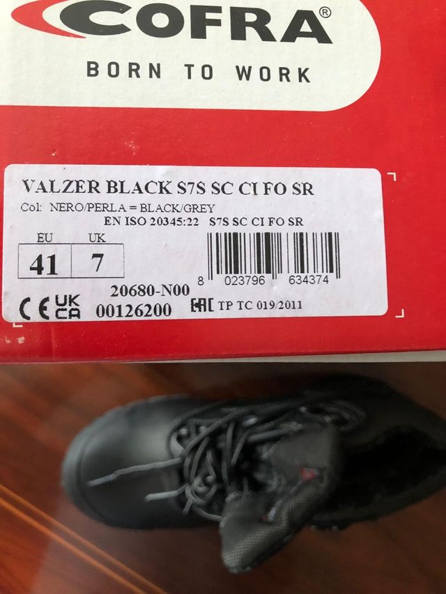 Botas de seguridad Cofra negras