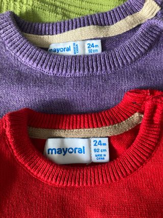 Lote 2 jerseys Mayoral perros