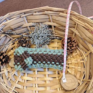 Porta coltellino macramè per funghi