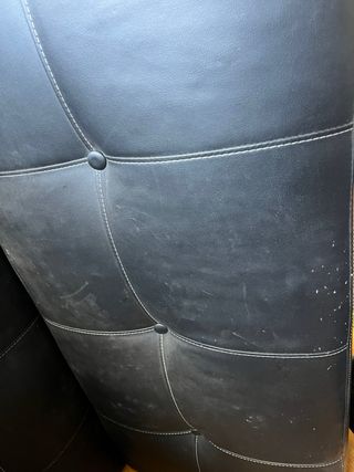 URGE. Sofas Cama Piel Sintética Negro