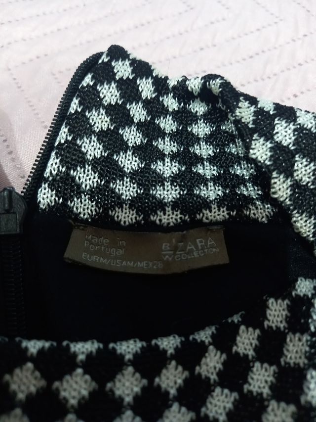 Vestido blanco y negro