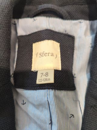 Chaqueta americana J.Crew niño azul marino 7-8 año