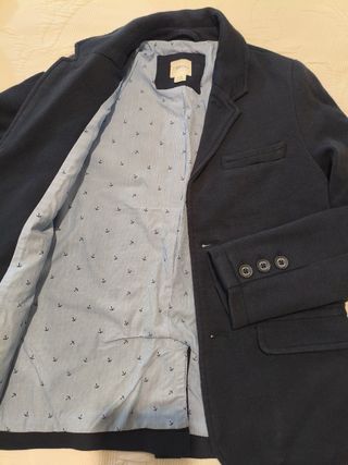 Chaqueta americana J.Crew niño azul marino 7-8 año