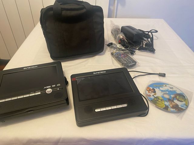 2 Reproductores DVD Portátiles Sunstechu 