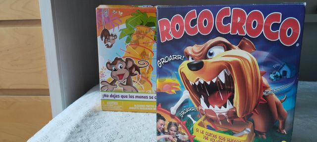Lote 2 Juegos de Mesa: Roco Croco y Monos locos