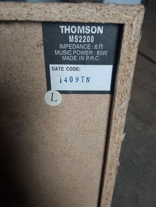 Altavoces Thomson Plata