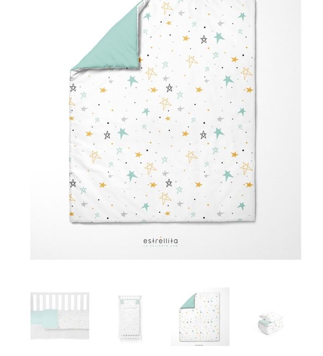 Edredón cuna reversible