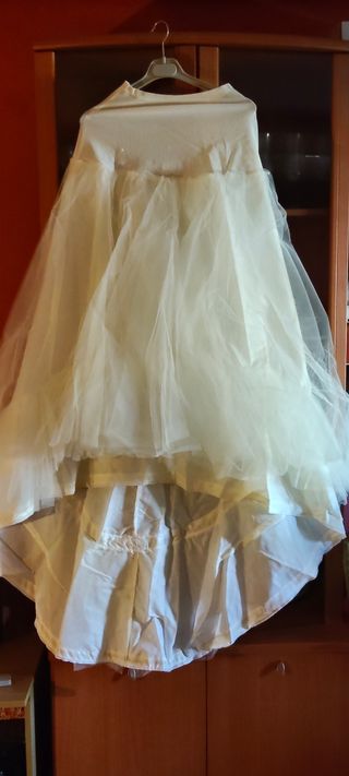 Vestido Novia 2 Piezas Tul y Aros