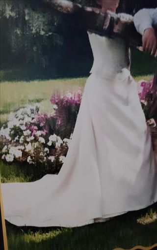 Vestido Novia 2 Piezas Tul y Aros
