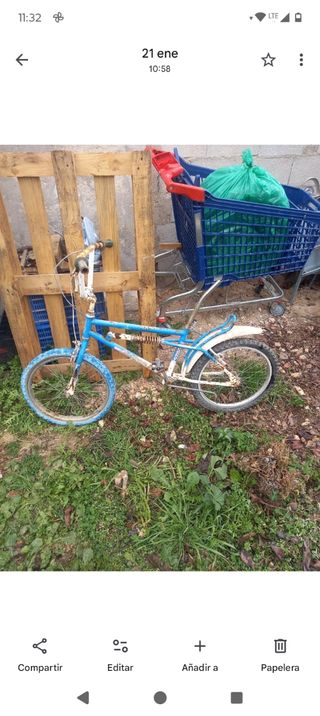 Bici BMX Bicicross Azul