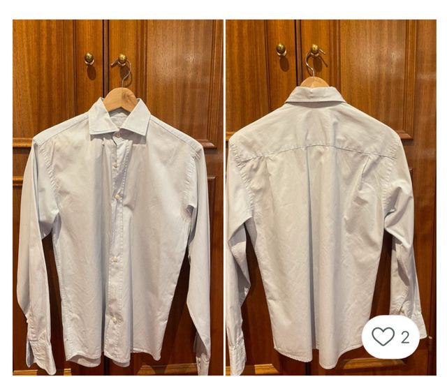 Camisa Fernando de Carcer blanca con  Rayas Azules