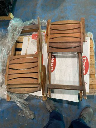 Mesa de jardín extensible madera