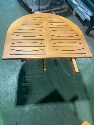Mesa de jardín extensible madera