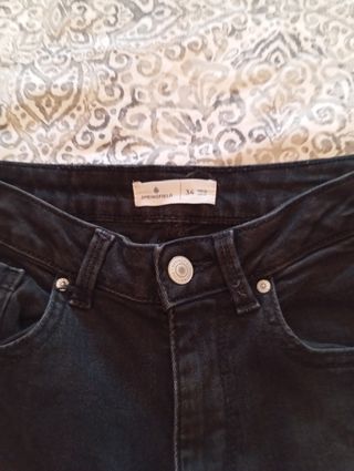 Pantalón vaquero bootcut negro Springfield T.34