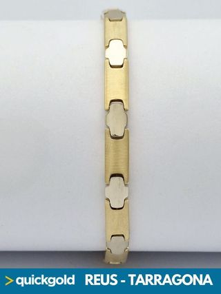 040-05-0148  PULSERA ORO 18K SEMIRRIGIDA  12.11GR