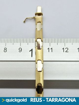 040-05-0148  PULSERA ORO 18K SEMIRRIGIDA  12.11GR