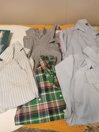 Camisas de caballero a rayas y cuadros