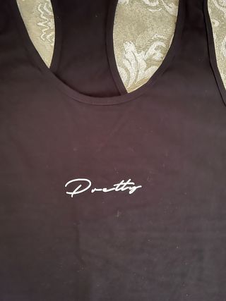 Canottiera nera Pretty taglia S