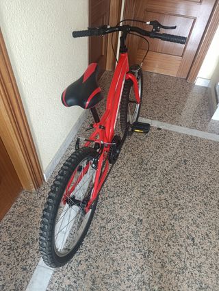 Bicicletta per bambini rossa da 20 pollici
