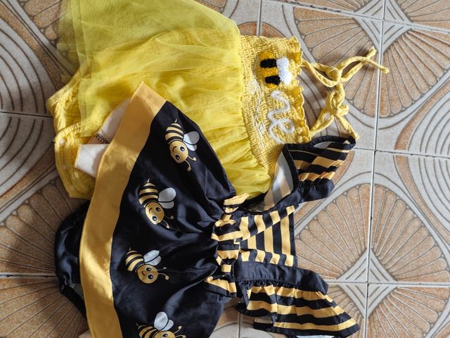 Vestidos abejita niña 12-18M