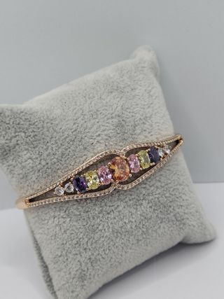 Pulsera Brazalete Goldfilled Multicolor