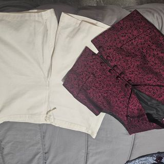 Chaleco y pantalón fallero hombre morado/blanco