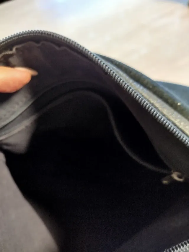 Bolso de piel negro para hombro