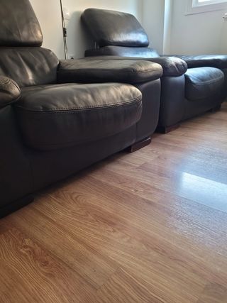 Sillones de piel chocolate