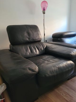 Sillones de piel chocolate