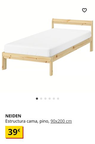 Cama Neiden Ikea + somier y colchón 178€
