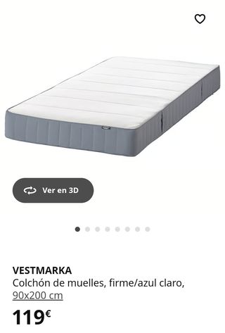 Cama Neiden Ikea + somier y colchón 178€
