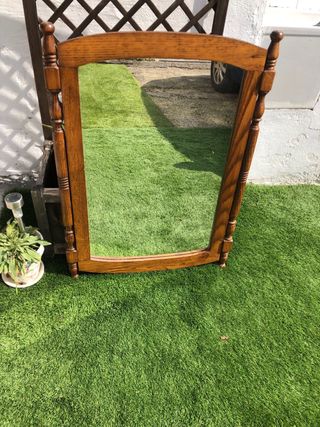 Espejo antiguo de madera