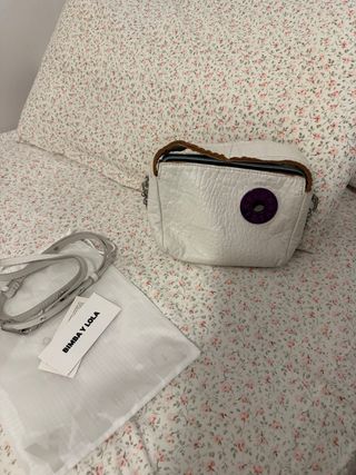 Bolso Bimba y Lola blanco y morado