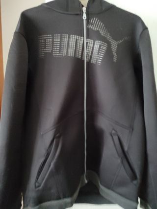 Chaqueta Puma Negra con Cremallera