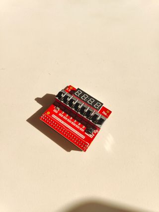 Placa Lógica Switch, buttons 7 Seg, Leds Raspberry