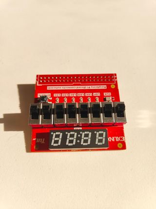 Placa Lógica Switch, buttons 7 Seg, Leds Raspberry