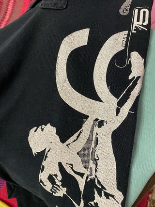 Polo Ralph Nero Grafica Uomo a cavallo