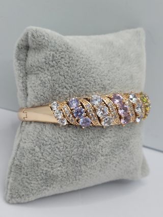 Pulsera Brazalete Gold Filled Multicolor