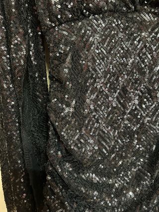 Vestido fiesta lentejuelas negro