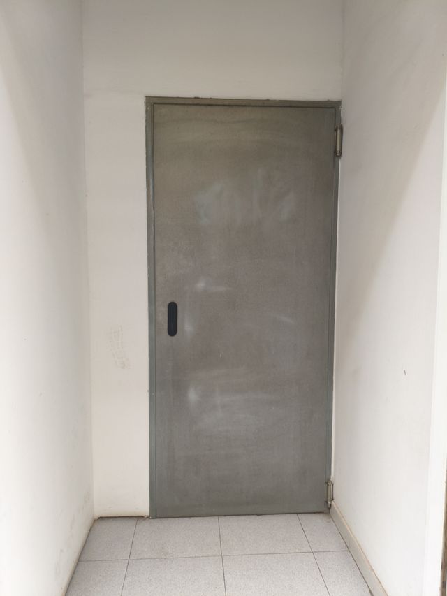 Puerta de emergencia metálica