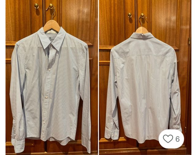 Camisa BAGGIES Rayas Azules Talla M new School