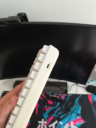 Teclado Mecánico Mageegee 60% Inglés Blanco