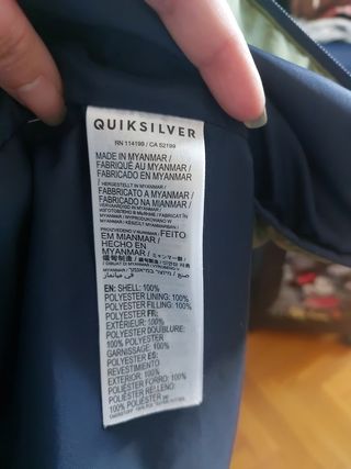 Chaqueta Quiksilver verde hombre