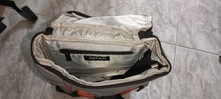 Mochila Pecho Ozuko Gris Naranja