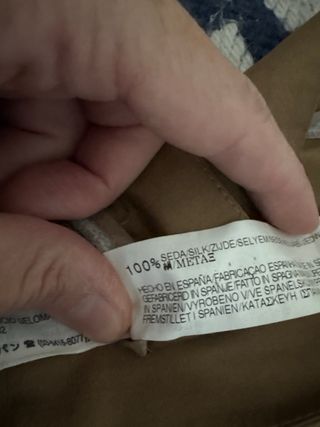 Falda de fiesta 100x100 seda. Talla M. Zara