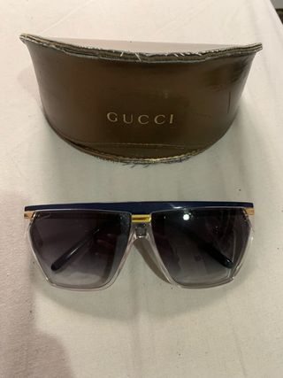 Gafas de Sol Gucci Azul y Marrón